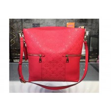 Louis Vuitton M44012 Melie Monogram Empreinte Leather Hobo Bags Red