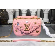 Louis Vuitton M53213 New Wave Chain Bag PM New Wave Leather Pink