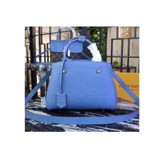 Louis Vuitton M44314 Monogram Empreinte Montaigne BB Bags Blue
