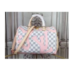 Louis Vuitton N41052 Damier Azur Canvas Speedy Bandouliere 30 Bags