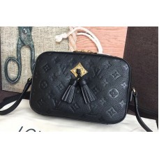 Louis Vuitton M44593 LV Saintonge Bags Monogram Empreinte Leather Black