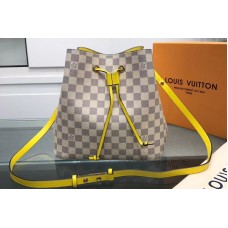 Louis Vuitton N40151 LV Neonoe Damier Azur Canvas Yellow