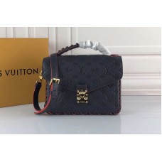 Louis Vuitton M43942 LV Monogram Empreinte Pochette Metis Bags Blue