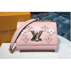 Louis Vuitton M53851 LV Twist MM Bags Epi Leather Rose Ballerine
