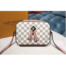 Louis Vuitton N40155 LV Saintonge Bags Damier Azur Canvas Pink