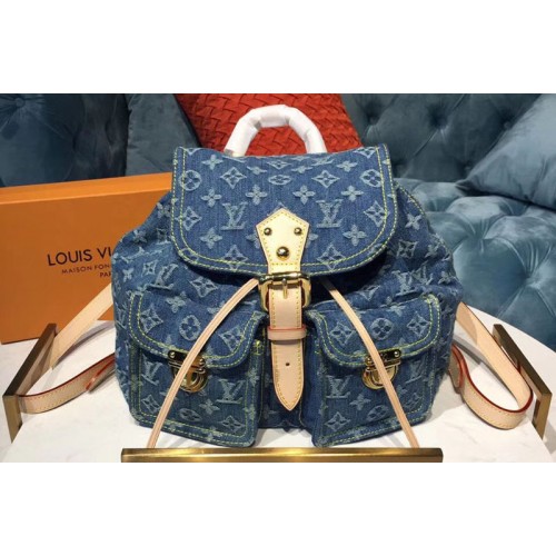 Louis Vuitton 2003 Pre-Owned Monogram Denim Backpack - ShopStyle