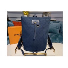 Louis Vuitton M44617 LV Chalk Backpack Navy Blue Monogram Denim