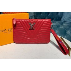 Louis Vuitton M67500 LV New Wave zip pochette Bags Red Calf leather
