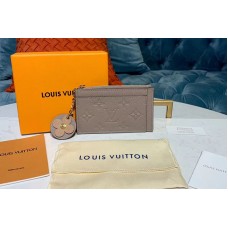 Louis Vuitton M68338 LV Zipped Card Holder Gray Monogram Empreinte leather