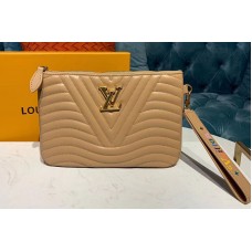 Louis Vuitton M68478 LV New Wave zip pochette Bags Beige Calf leather