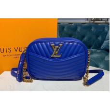 Louis Vuitton M53901 LV New Wave Camera Bags Blue Smooth calf leather