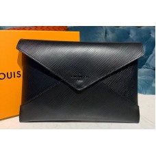 Louis Vuitton M64186 LV Pochette Kirigami Bags Black / Silver / Rose Ballerine Pink Epi Leather