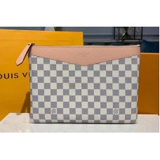 Louis Vuitton N60260 LV Daily Pouch Bags Pink Damier Azur Canvas