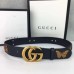 Gucci Black Leather Belt With Animal Studs