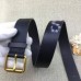 Gucci Black Kingsnake Print Leather Belt With Square Buckle