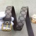 Gucci Tiger Print GG Supreme Belt With Square Buckle