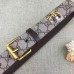 Gucci Tiger Print GG Supreme Belt With Square Buckle