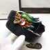 Gucci Camarel Leather Belt With Dragon Buckle