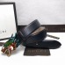 Gucci Camarel Leather Belt With Dragon Buckle