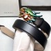 Gucci Camarel Leather Belt With Dragon Buckle