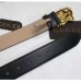 Gucci Camarel Leather Belt With Dragon Buckle