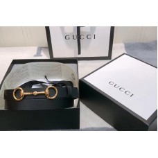 Women&#8217;s Gucci 230127 Leather belt 2cm in Black Leather