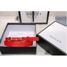 Women&#8217;s Gucci 230127 Leather belt 2cm in Red Leather