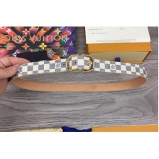 Louis Vuitton M9782V Mini 25mm Belt in Damier Azur canvas