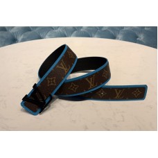 Louis Vuitton MP204V LV Shape Patchwork 40mm belt in Monogram canvas With Black Buckle