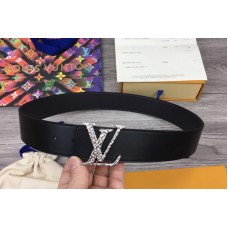 Louis Vuitton M0226V LV Optic 40mm reversible belt in Black Calf Leather With Silver Buckle