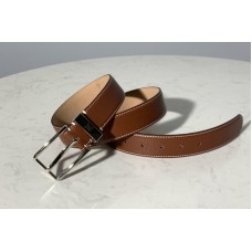 Louis Vuitton M6847T LV Pont Neuf 35mm Belt in Brown taurillon Leather