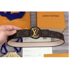 Louis Vuitton M0314U LV All Around 35mm reversible belt in Cream/Black/Monogram
