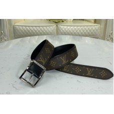 Louis Vuitton M0283V LV Reverso 40mm reversible belt In Monogram/Brown With Silver Buckle