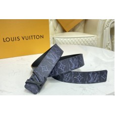 Louis Vuitton MP281V LV LV Shape 40MM reversible belt in Monogram canvas and Calf leather With Black Buckle