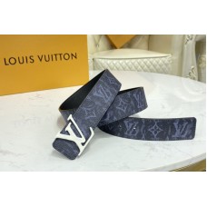 Louis Vuitton MP281V LV LV Shape 40MM reversible belt in Monogram canvas and Calf leather With White Buckle