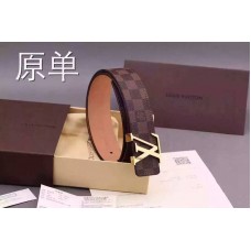 Louis Vuitton M9610 Damier Ebene Canvas Initials Belts