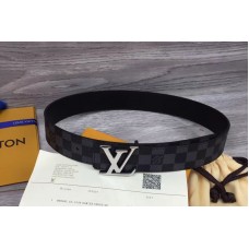 Louis Vuitton LV Initiales 40mm Damier Graphite Canvas Mens Belts M9808Q