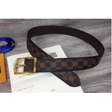 Louis Vuitton M0038U LV Reverso 40mm Reversible Belt Damier Ebene Canvas