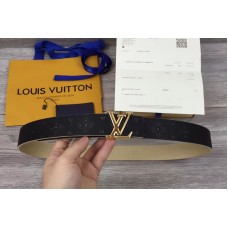 Louis Vuitton M0008U LV Iconic 35MM Taurillon Leather Belts Gold Buckle