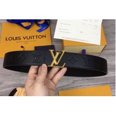 Louis Vuitton M0032U LV Pyramide 40mm Belts Embossed Calf Leather Gold Buckle
