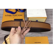 Louis Vuitton M0031U LV Covered 40mm Belt Taurillon Leather Brown