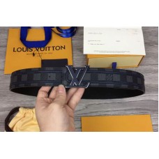 Louis Vuitton M0050U LV Initiales 40mm Belts Damier Graphite Canvas Blue