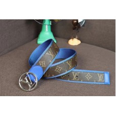 Louis Vuitton M0130S LV Circle 40mm Belt Monogram Canvas Blue