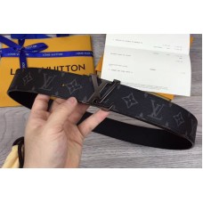 Louis Vuitton M9043U LV initiales 40mm Reversible Belts Monogram Eclipse canvas Black Hardware