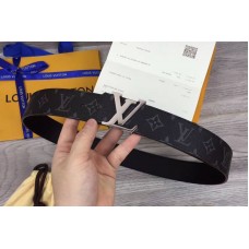 Louis Vuitton M9043U LV initiales 40mm Reversible Belts Monogram Eclipse canvas Silver Hardware