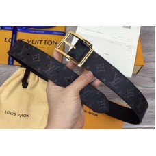 Louis Vuitton M9044U LV Reverso 40mm Reversible Belts Monogram Eclipse canvas Gold Hardware