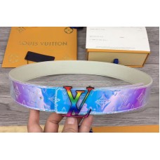 Louis Vuitton M0165 LV Prism 40mm belt Monogram Embossed PVC Rainbow LV Buckle