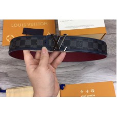 Louis Vuitton M0197U LV Initiales 40mm Reversible Belt Damier Graphite Canvas Black LV Buckle