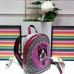 Gucci GG Supreme Boston Terriers Bosco Small Backpack Bag 495621 Pink Patch 2018