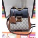 Gucci Padlock GG Supreme Backpack Bag 498194 Black 2017